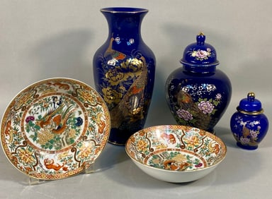 A Collection of Five Japanese Ceramic Vessels, inc