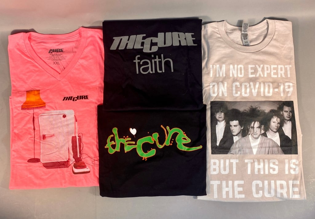 A Group of Four Contemporary The Cure Band T-Shirt (1 of 7)