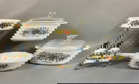 A Collection of Corning Ware 'Spice of Life' Cookw