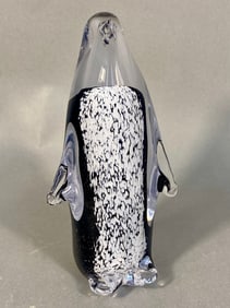 Mantorp Sweden Art Glass Penguin Figurine