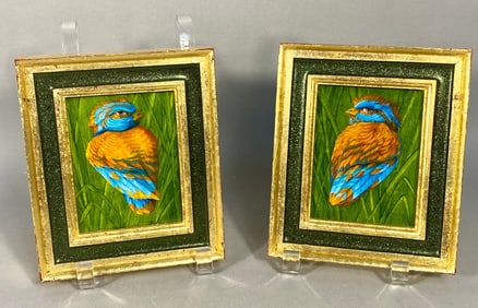 A Pair of Laurie Hogin, 'FIELD GUIDE III (Orange B