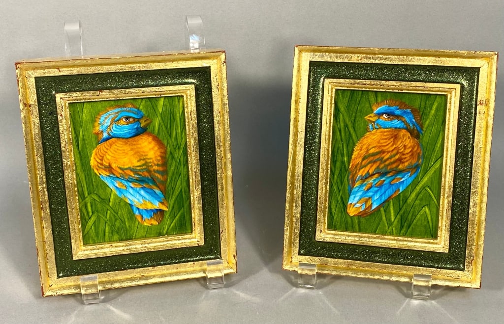 A Pair of Laurie Hogin, 'FIELD GUIDE III (Orange B (1 of 5)