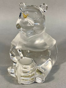 Lenox Winnie the Pooh Crystal Figurine with Gold B