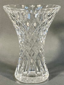 A Cartier Crystal Glass Vase, Made in England