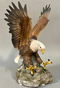 A Taiwan APEX Ceramic Bald Eagle Figurine