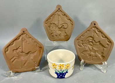 A Set of Three Hartstone USA Carousel Animals Cook