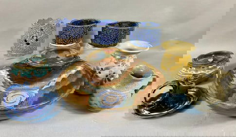 A Collection of Eight Contemporary Studio Pottery