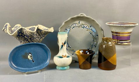 A Collection of Modern Handcrafted Glazed Pottery