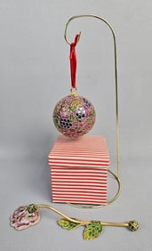 A Group of Decorative Objects including a Cloisonn