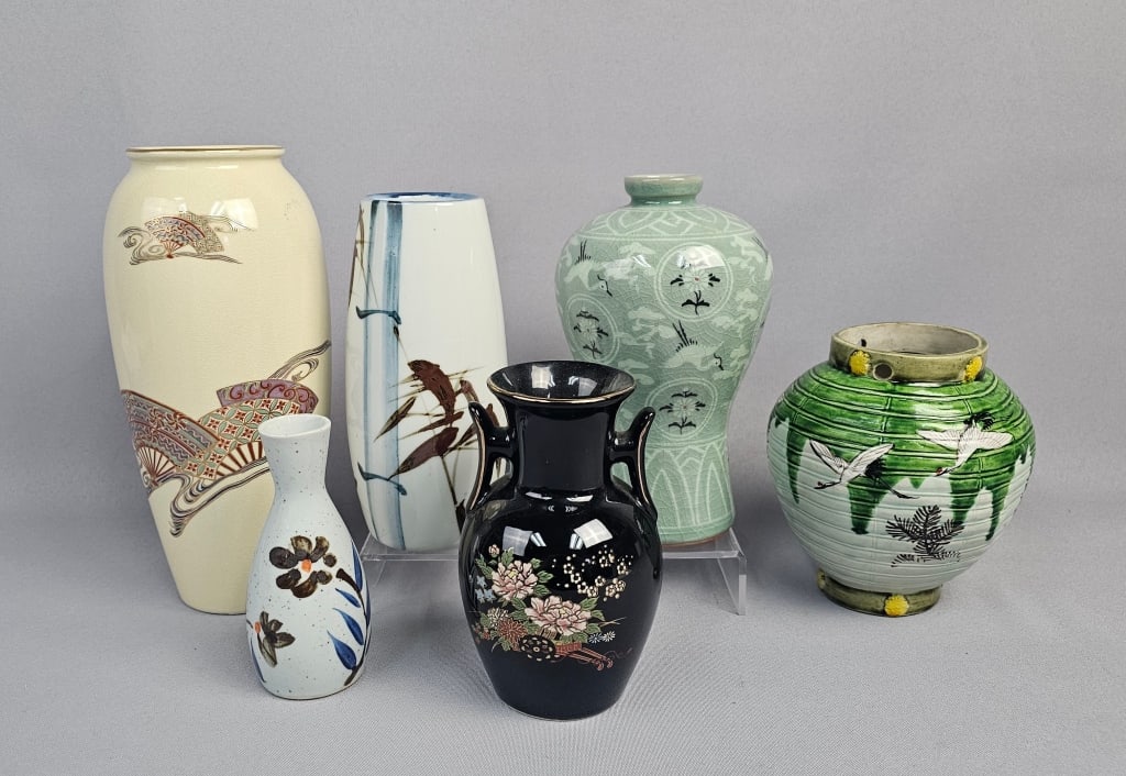 A Group of Six Assorted East Asian Ceramic Vessels (1 of 18)