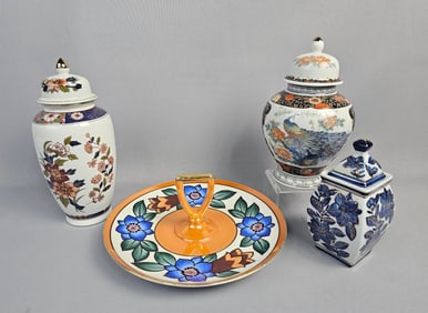 A Group of Four Japanese Decorative Ceramics