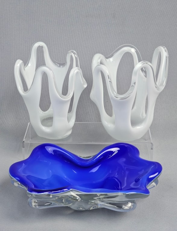 Three Mid-20th Century Murano Style Hand-Blown Art (1 of 14)