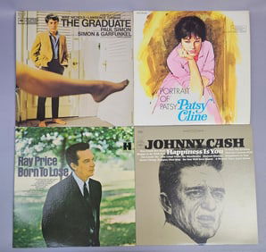A Collection of Four Vintage 12-inch Vinyl LP Reco