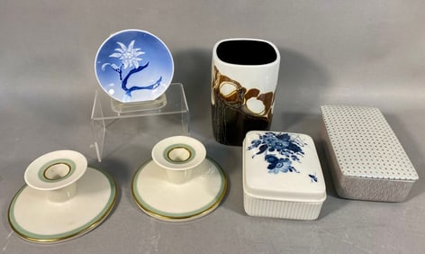 A Group of Danish Ceramics including Royal Copenha