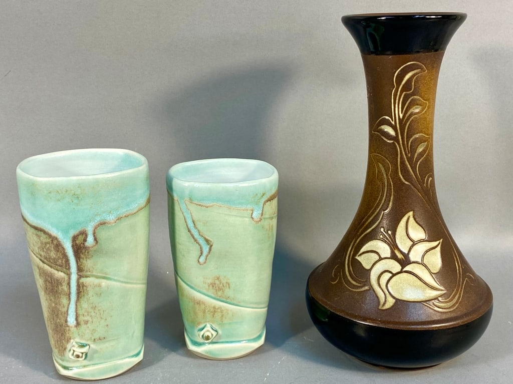 An Early 20th Century German Art Pottery Vase and (1 of 7)
