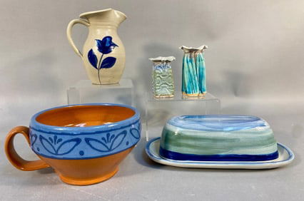 A Group of American Studio Pottery, including Loui