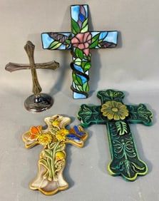 A Collection of Four Decorative Crosses, including