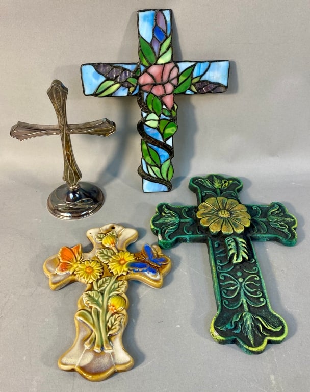 A Collection of Four Decorative Crosses, including (1 of 10)