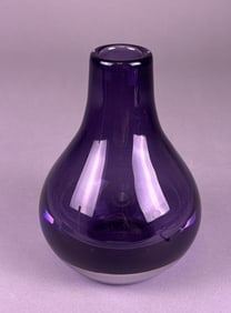 Krosno Poland Purple Art Glass Vase