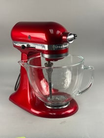 KitchenAid 5-Quart Tilt-Head Stand Mixer Model KSM158GBCA in Empire Red