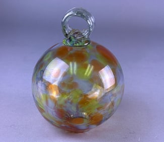 Kitras Art Glass Birthday Wish Ball July Ornament