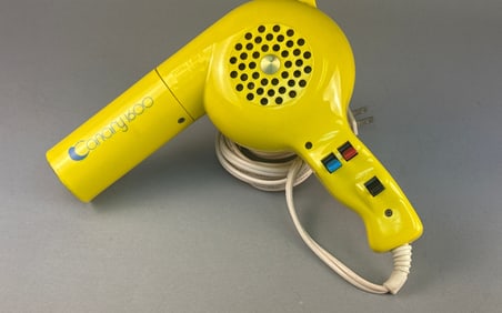 Vintage Canary 1600 Yellow Handheld Electric Hair Dryer