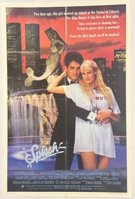 Splash (1984) Original One Sheet Movie Poster Tom Hanks Daryl Hannah