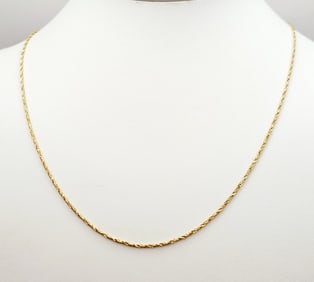 18K Yellow Gold Necklace 4.3 Grams