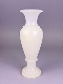 Neoclassical Style Carved Alabaster or Onyx Vase