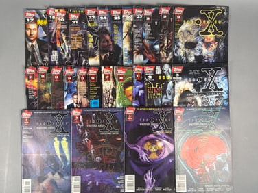 A Collection of 26 Topps Comics The X-Files Comic Books