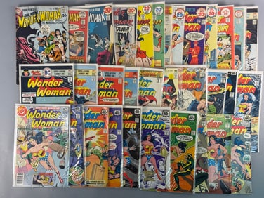A Collection of Bronze Age DC Comics Wonder Woman Issues 1970s