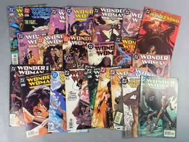 A Collection of 23 DC Comics Wonder Woman Issues, Late 1990s to Early 2000s