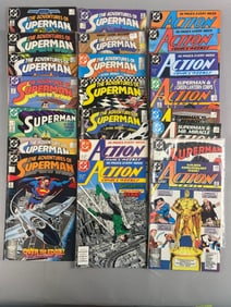 A Collection of 16 DC Comics Modern Age Superman and Action Comics Issues