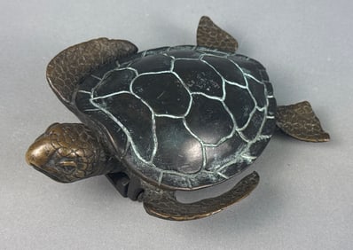 A Cast Metal Sea Turtle Door Knocker