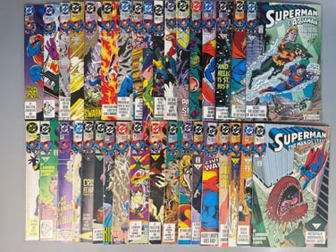 A Collection of DC Comics Superman, Action Comics, and The Adventures of Superman 1992