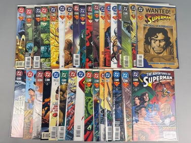 A Collection of DC Comics Superman Universe Comic Books 1996