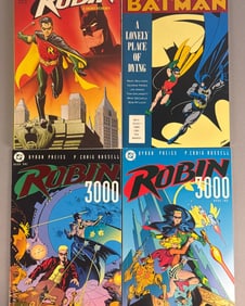 A Collection of Four DC Comics Trade Paperbacks featuring Batman and Robin, Early 1990s