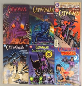 A Collection of Six American Catwoman Comic Books and Graphic Novels, DC Comics, 1990s