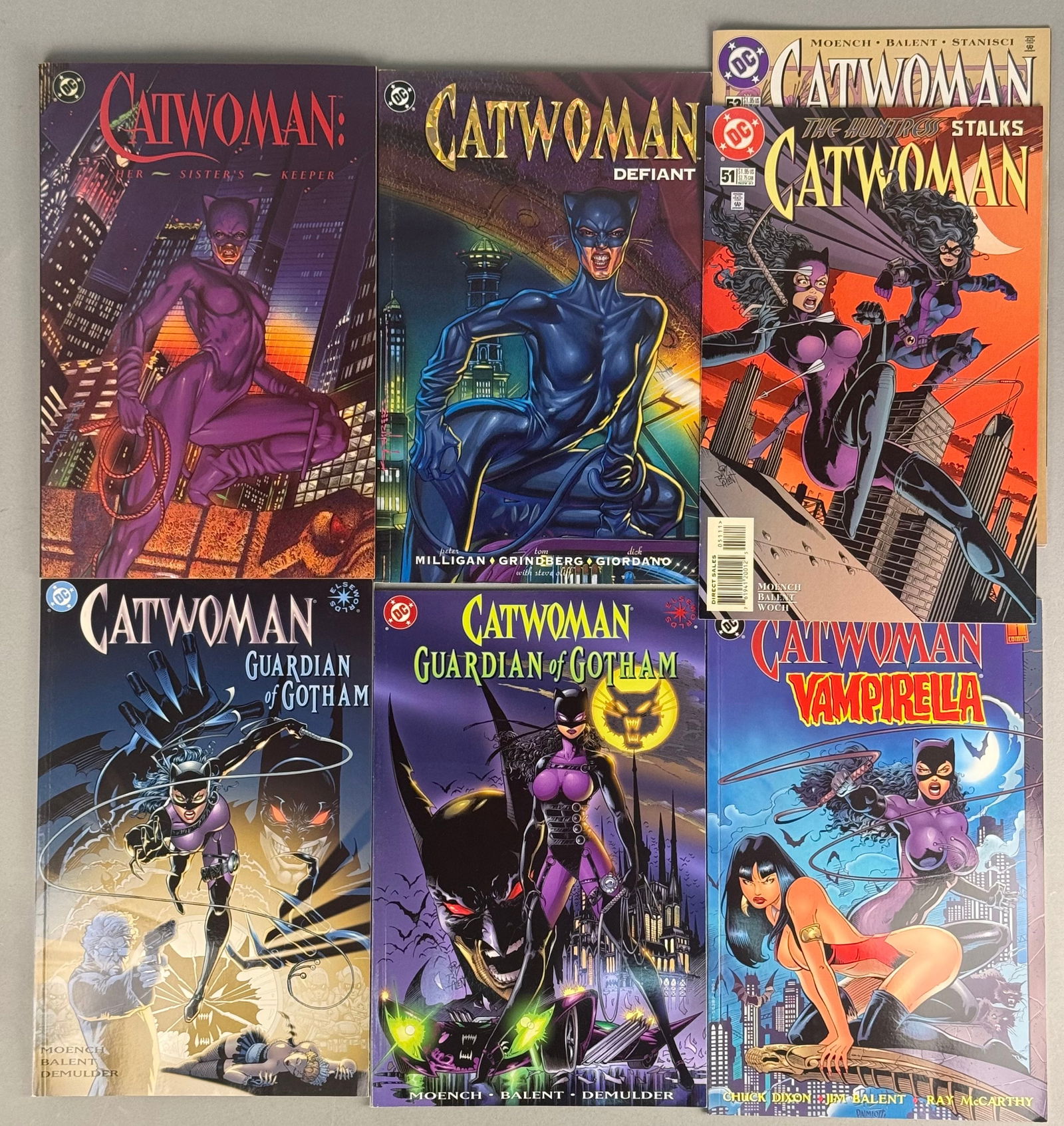 A Collection of Six American Catwoman Comic Books and Graphic Novels, DC Comics, 1990s (1 of 9)