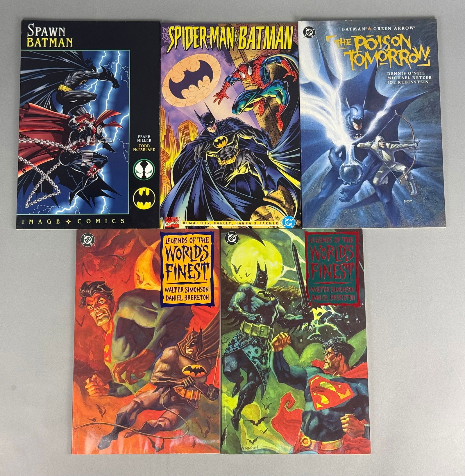 A Collection of Five Early to Mid-1990s Batman Comic Book Trade Paperbacks (1 of 11)