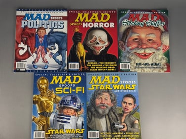 A Group of Five MAD Special Collector's Edition Spoofs Magazines, including Politics, Horror,