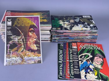 A Collection of DC Comics Green Arrow Comic Books by Mike Grell