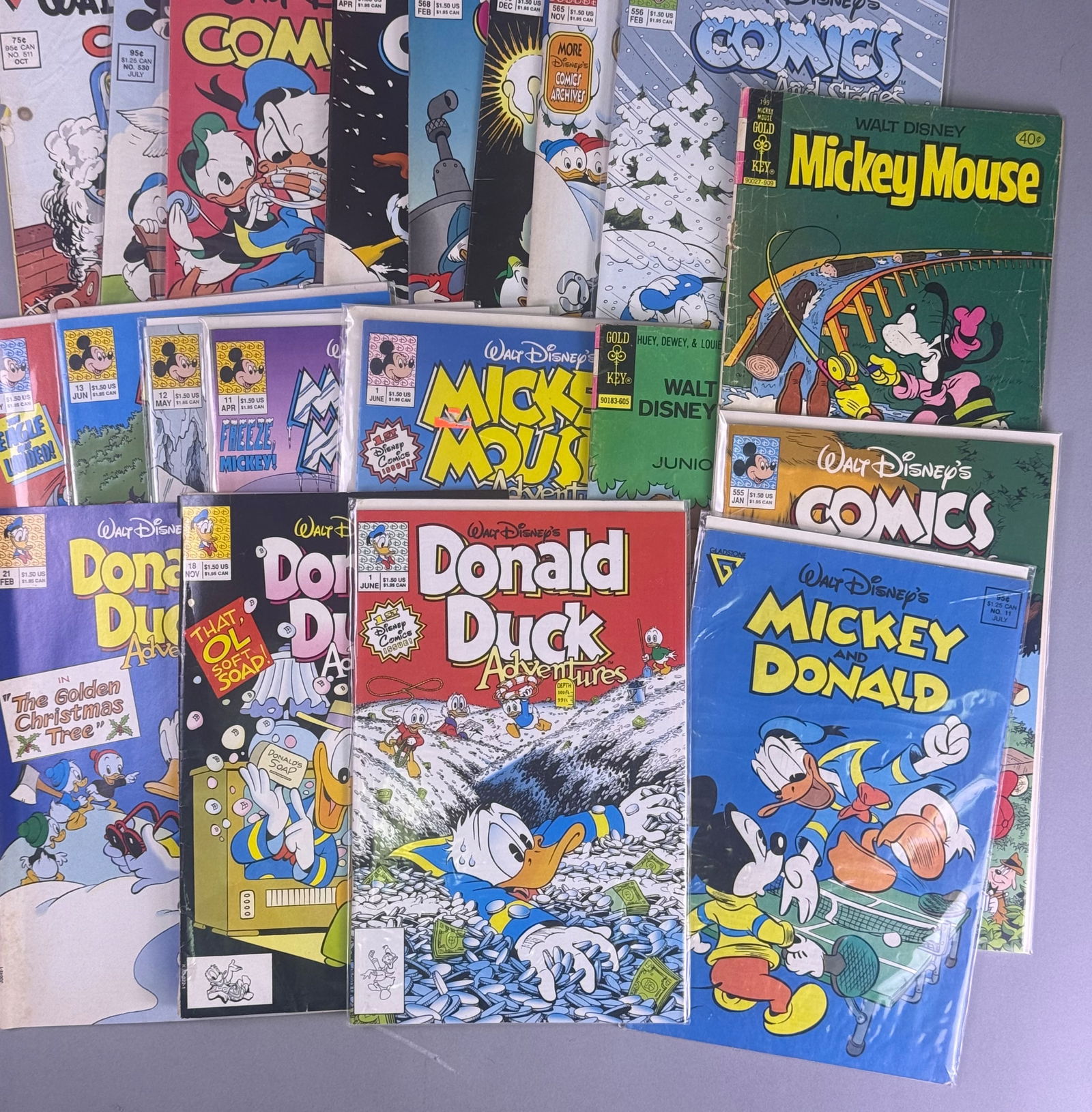 Walt Disney Comic Books featuring Donald Duck Mickey Mouse (1 of 7)
