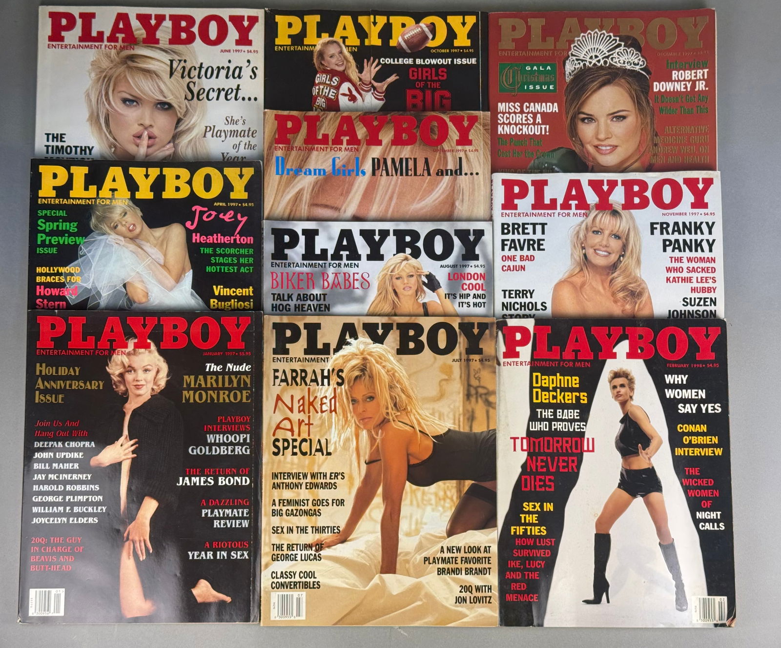 Playboy Magazine Lot 1997 1998 (1 of 6)