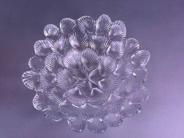 Crystal Glass Musling Shell Bowl