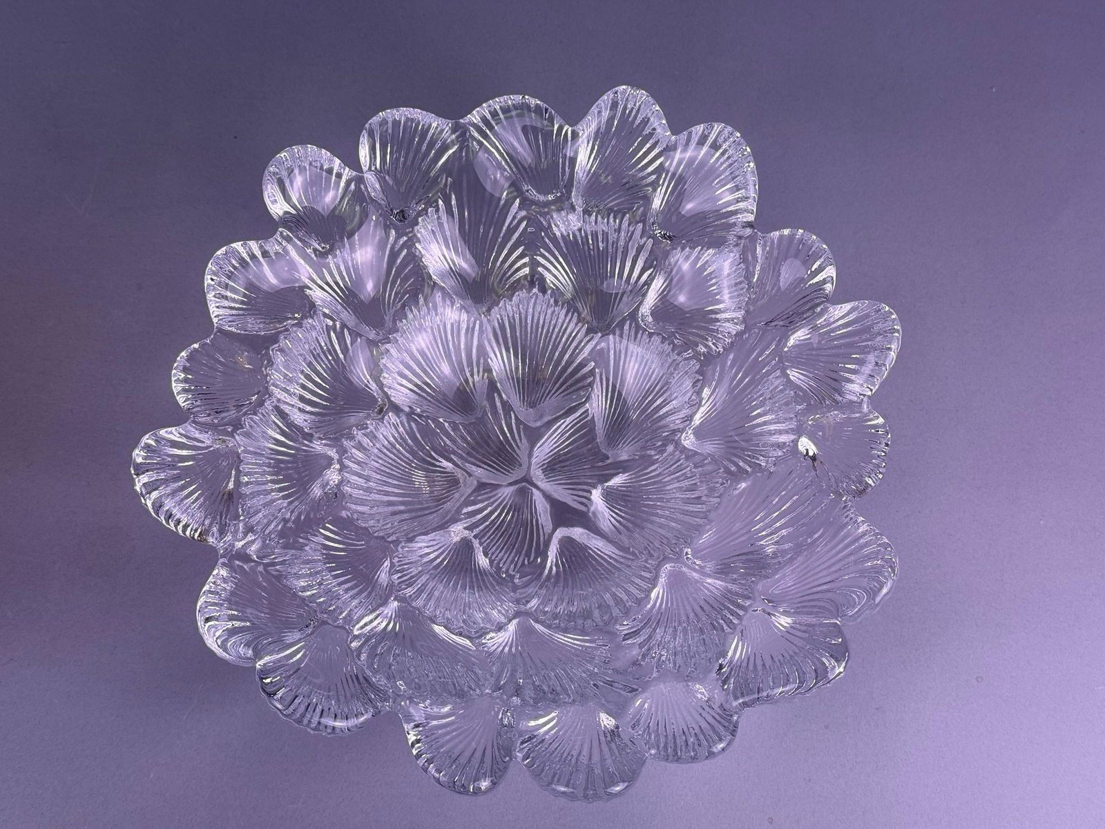 Crystal Glass Musling Shell Bowl (1 of 6)