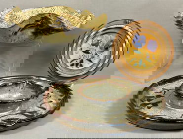 A Trio of Contemporary Studio Stoneware Pottery Pieces