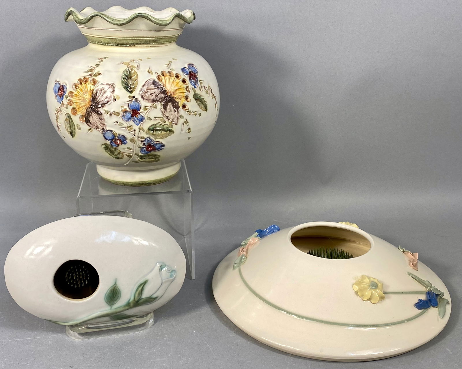 A Trio of Studio Pottery Vessels, Ulmer Keramik Style and Signed Pieces (1 of 11)
