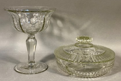 Anchor Hocking Colonial Clear Pressed Glass Tableware Collection