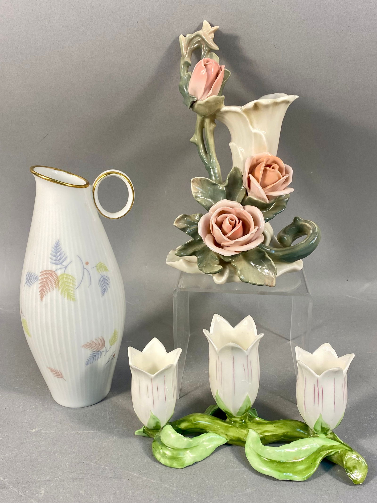 A Trio of Mid-Century German Porcelain Decorative Wares (1 of 9)